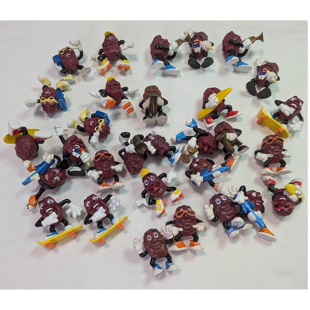 California Raisins PVC Figures Unisex OS Purple Good Vintage 80s Lot Assorted